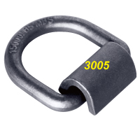 Weld On Heavy Duty Forged D Ring, 5/8" Diameter, 3" x 3" 15,000 lbs 1 Pk