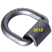 Weld On Heavy Duty Forged D Ring, 3/4" Diameter, 3" x 3" 20,000 lbs 1 Pk